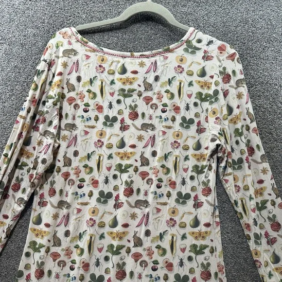 Pip Studio Amsterdam Lounge Dress Nightdress L Woodland Botanical Long Sleeve - Picture 8 of 11